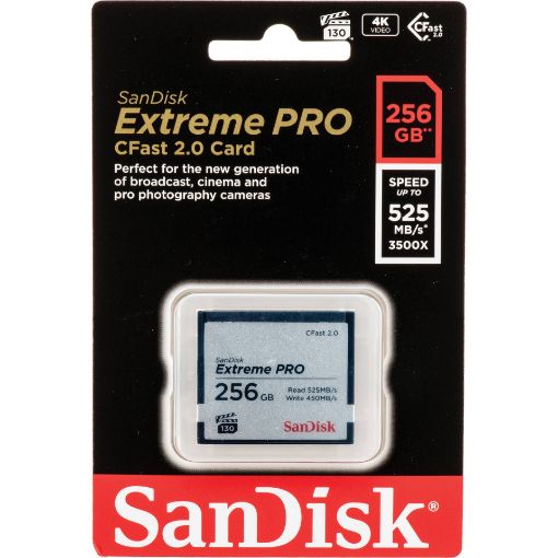 Picture of SanDisk Extreme Pro CFAST 256GB 525MB/s VPG130 Memory Card