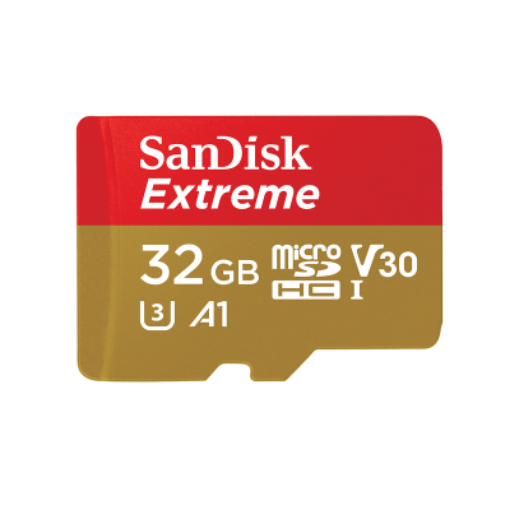 Picture of SanDisk 32GB Extreme MicroSDHC UHS-I 100 Mb/s C10 Memory Card
