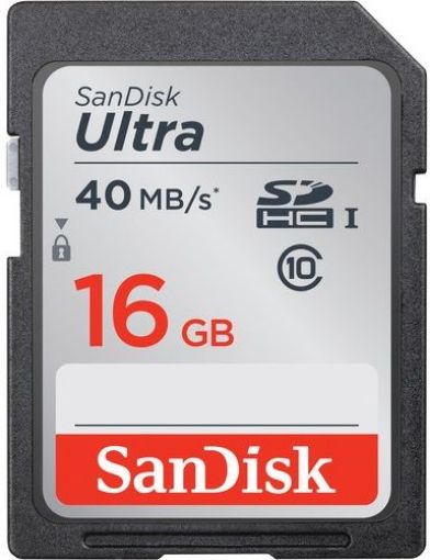 Picture of SanDisk 16GB Ultra UHS-I SDHC Memory Card (Class 10