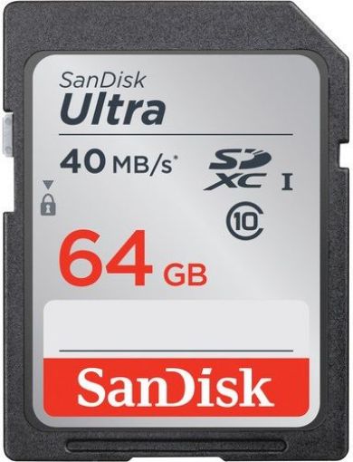 Picture of SanDisk 64GB Ultra UHS-I SDXC Memory Card (Class 10)