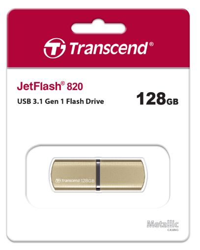 Picture of Transcend JetFlash 820 USB 3.1 Gen 1 Flash Drive 128GB