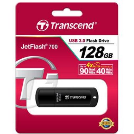 Picture of Transcend JetFlash 700 USB 3.0 Flash Drive - 128GB