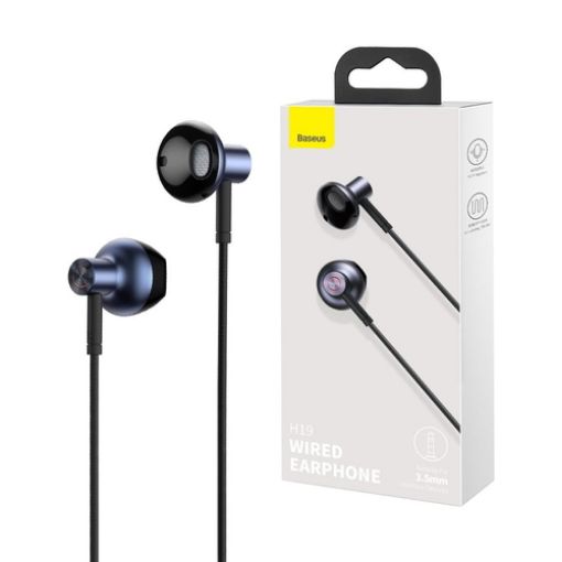Picture of Baseus H19 Wired Earphones 6D Stereo Bass Headphones