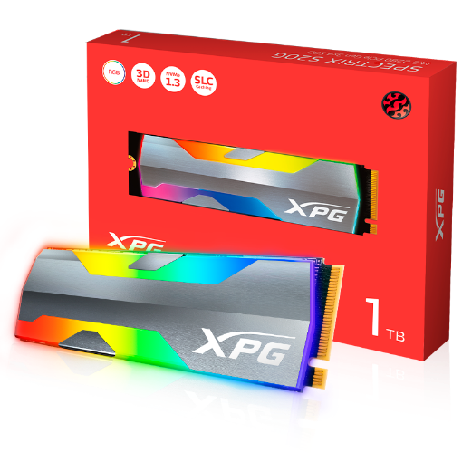 Picture of XPG SPECTRIX S20G M.2 SSD SINGLE CUT + RGB 1TB