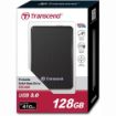 Picture of Transcend 128GB USB 3.0 External Solid State Drive (TS128GESD400K)