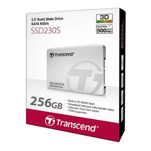 Picture of Transcend 256GB SSD 230S SATA III 2.5" 3D NAND Internal SSD