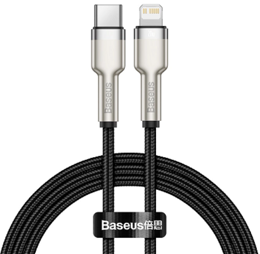 Picture of Baseus Cafule Metal 20W Type c To iPhone Fast Charging Cable 1M 