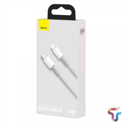 Picture of Baseus Braided TypeC To Lightning Cable Power Delivery Fast Charge 20W 2m 