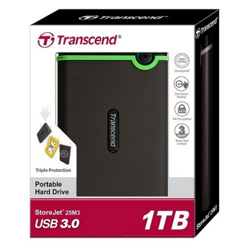 Picture of Transcend External 1TB Shockproof 25M3