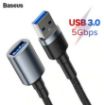 Picture of Baseus CADKLF-B0G Cafule USB 3.0 Male To USB 3.0 Female 1M Cable