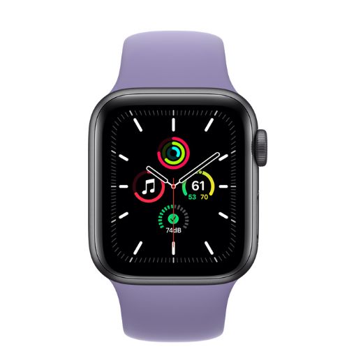 Picture of Apple Watch SE Space Gray Aluminum Case with Sport Band